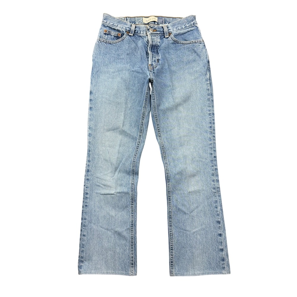 Vtg Y2K Gap Bootcut Jeans Women 4 (28x27) Light Wash Mid Rise Button Fly Denim